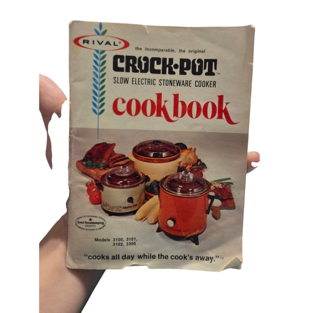 Rival Crock-Pot Slow Cooker Cookbook Models 3100 3101 3102 3300 Recipe Booklet